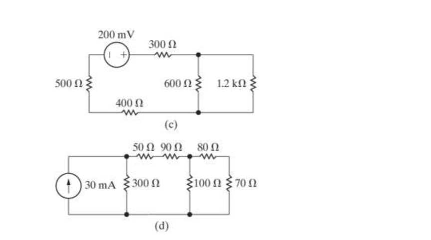 Solved: 1 For each of the circuits shown in Fig. P 3.1 a)identify the ...